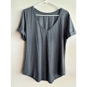 Lululemon Gray‎ V-Neck T-Shirt Womens Size 8